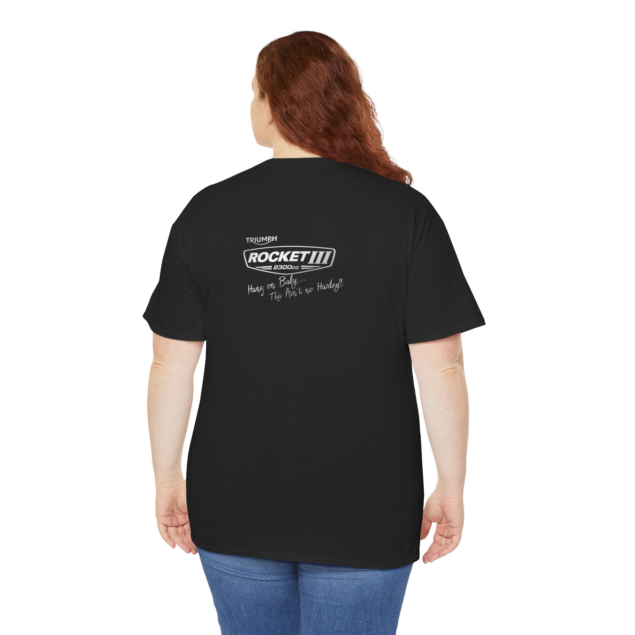 TM-2300 Graphic Tee — Retro Racing Logo T‑Shirt with Back Slogan
